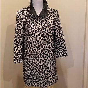 Leopard print dress jacket